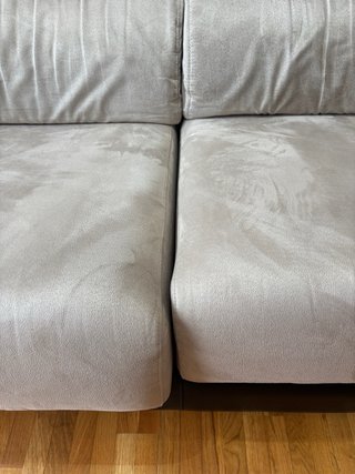 Sofá Chaise Longue 3 Plazas Piel y Tela