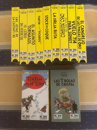 Lote 11 VHS Tintín - Colección El Día