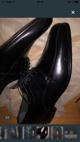 Zapatos de piel Sikim negros
