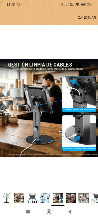 Soporte para Tablet antirobo nuevo