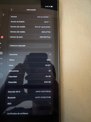 iPad 9ª Gen 64GB Wi-Fi Argento