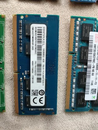 Confezione da 6 memorie RAM portatili