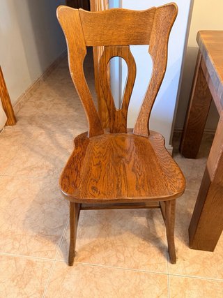 Mesa Roble Macizo 190x81 + 8 Sillas