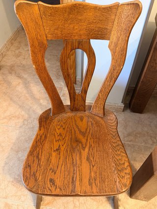 Mesa Roble Macizo 190x81 + 8 Sillas