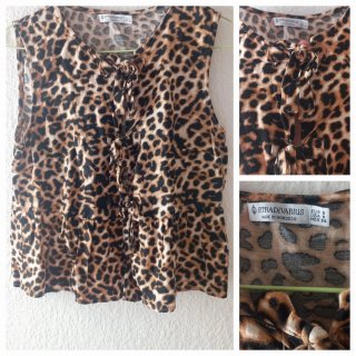 Blusa Stradivarius Leopardo Talla S