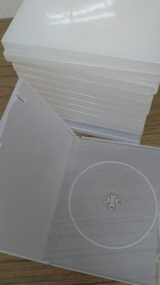 Carcasa DVD transparente blaco