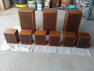 Altavoces de música madera
