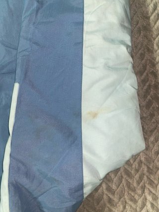 Anorak Cortavientos Champion Azul y Blanco