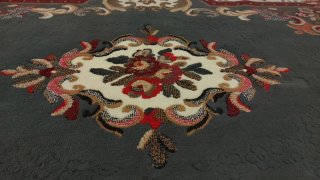 Elegante Alfombra Decoración Floral