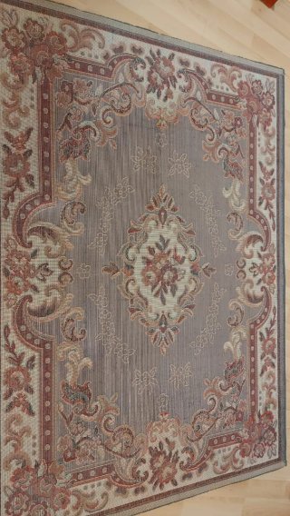 Elegante Alfombra Decoración Floral