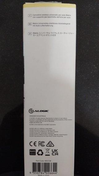 Cargador Coche Inalámbrico Alogic Matrix Magsafe