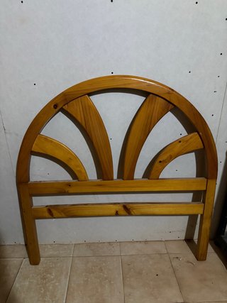 Cabecero individual de madera