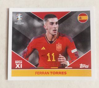 Cromo  Ferran Torres Top XI Euro 2024