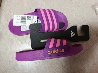 Chanclas Adidas niña moradas y fucsia