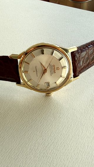Omega Constellation Pie Pan 168.005/6 Oro