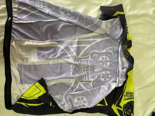 Maillot Ciclismo Calavera Amarillo talla S