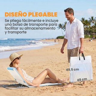 2 Esterillas Playa Reclinables