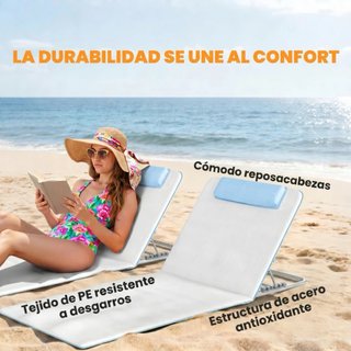 2 Esterillas Playa Reclinables