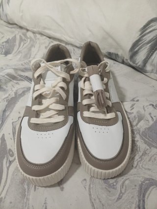 Zapatillas Skechers Hombre Marrón y Blanco