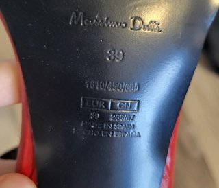 Sandalias Massimo Dutti rojas