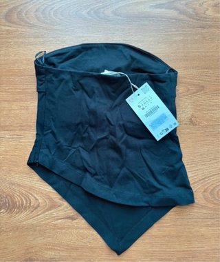 Conjunto Zara Top y Pantalón Negro Talla S