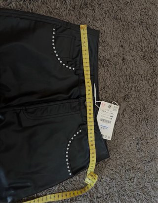 Conjunto Zara Top y Pantalón Negro Talla S