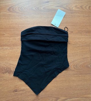 Conjunto Zara Top y Pantalón Negro Talla S