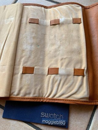 Custodia porta orologi Omega in pelle