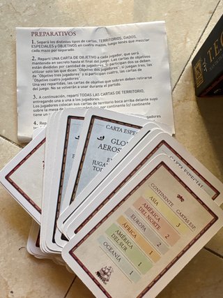 Juego de Cartas T.E.G. Plan Táctico y Estratégico