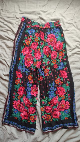 Pantalones Zara Culotte Estampados Talla XS