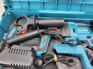 kit herramientas variadas makita taladro, radial, martillo y pistola impacto