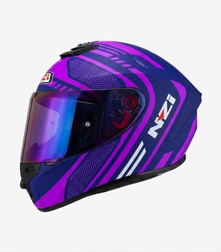 Casco Nzi Trendy 2 connected Lila+Pantalla Iridium