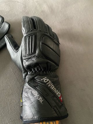 Guantes Garibaldi Vintage Cuero Negro