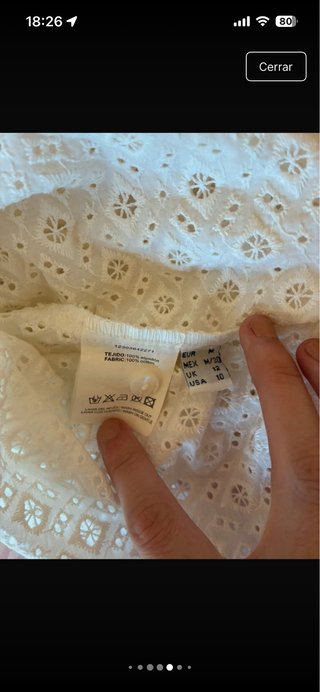 Camisa bordada Roberto Verino blanca