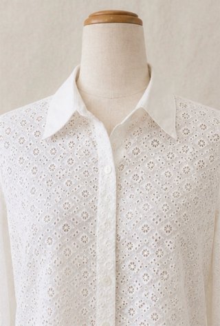 Camisa bordada Roberto Verino blanca