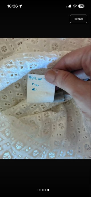 Camisa bordada Roberto Verino blanca