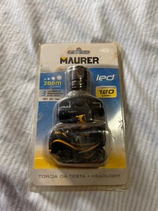 Linterna frontal LED MAURER Zoom 120 lúmenes