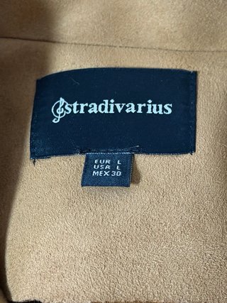 Chaqueta Stradivarius Marrón Cremalleras