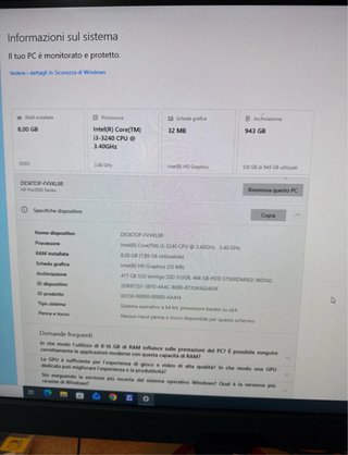 Pc fisso hp