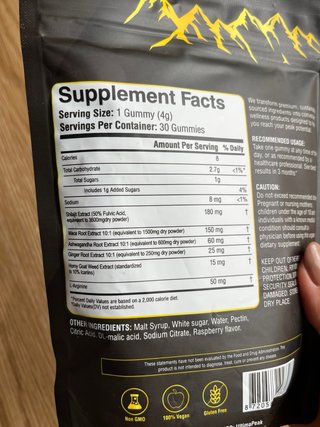 UltimaPeak Performance Gummies 4000MG