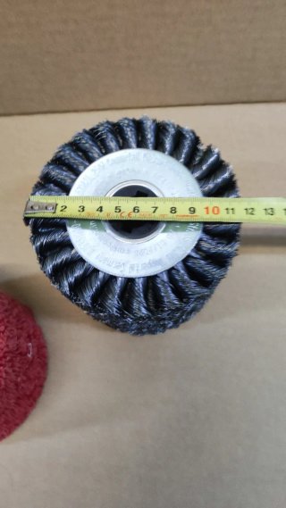 Cepillo metálico y de fibra para amoladora