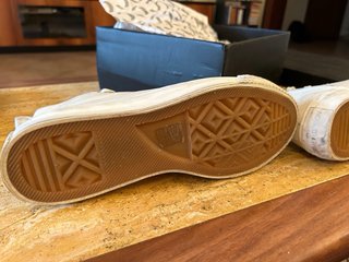 CRIME LONDON Sneakers Alte Bianche Nuove Scatola
