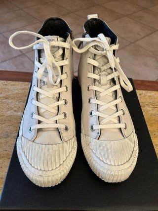CRIME LONDON Sneakers Alte Bianche Nuove Scatola