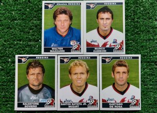 5 figurine calciatori Reggina 2004/05