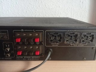Amplificador Pioneer SA-520 Plata y Negro