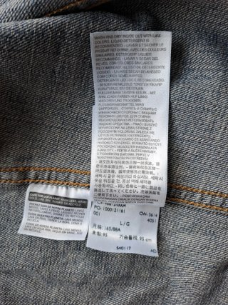 Chaleco Vaquero Levi's Talla L