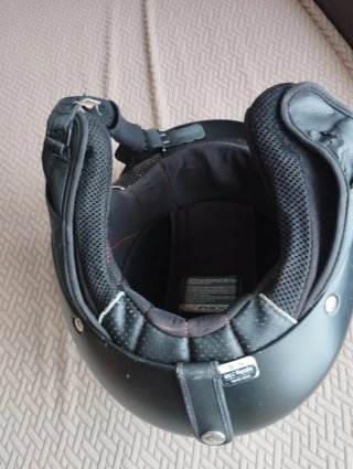 Casco Jet Negro Talla XL