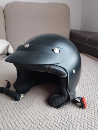 Casco Jet Negro Talla XL