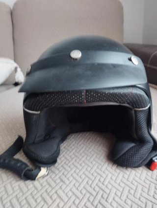 Casco Jet Negro Talla XL