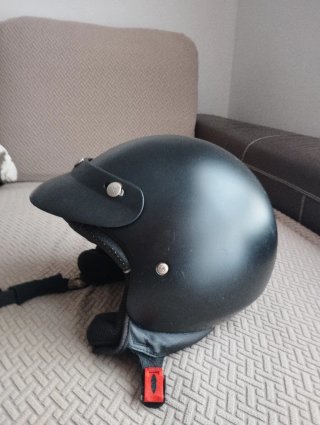 Casco Jet Negro Talla XL